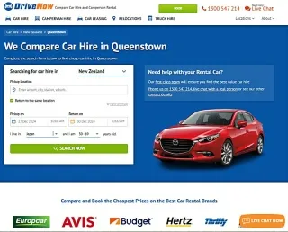 NZのレンタカーを車種別料金比較するならDrivenow.com.au